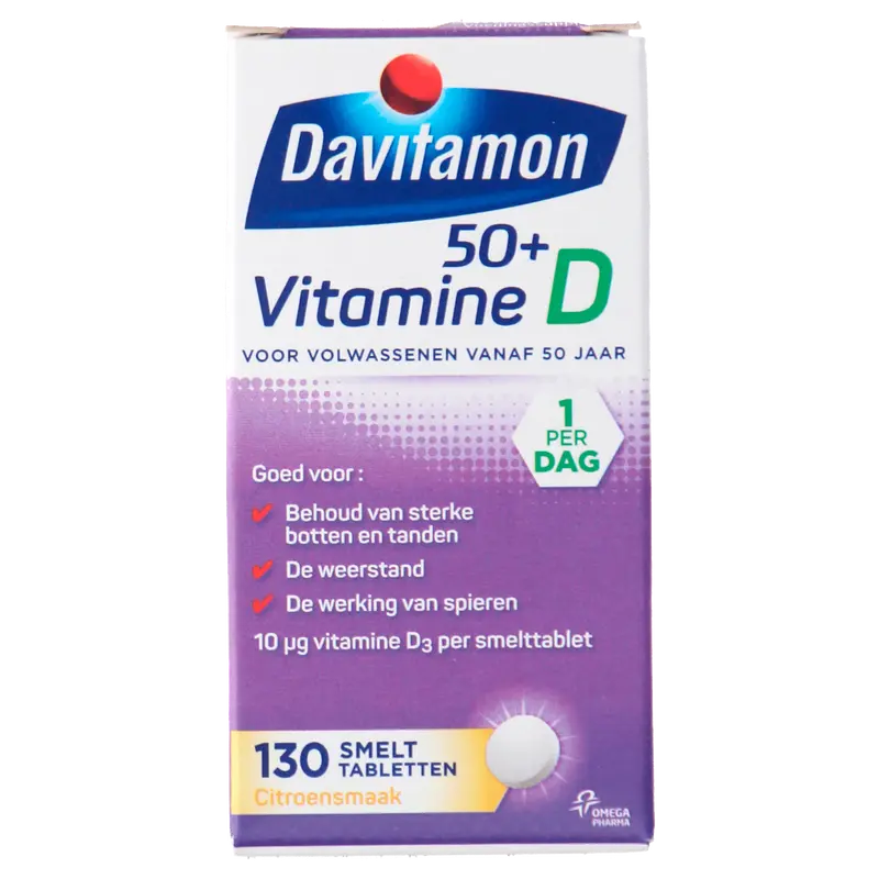 Davitamon Vitamine D 50+ smelttablet