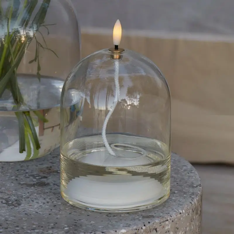 Dea - Olielamp - Transparant - ø11 × H15 cm