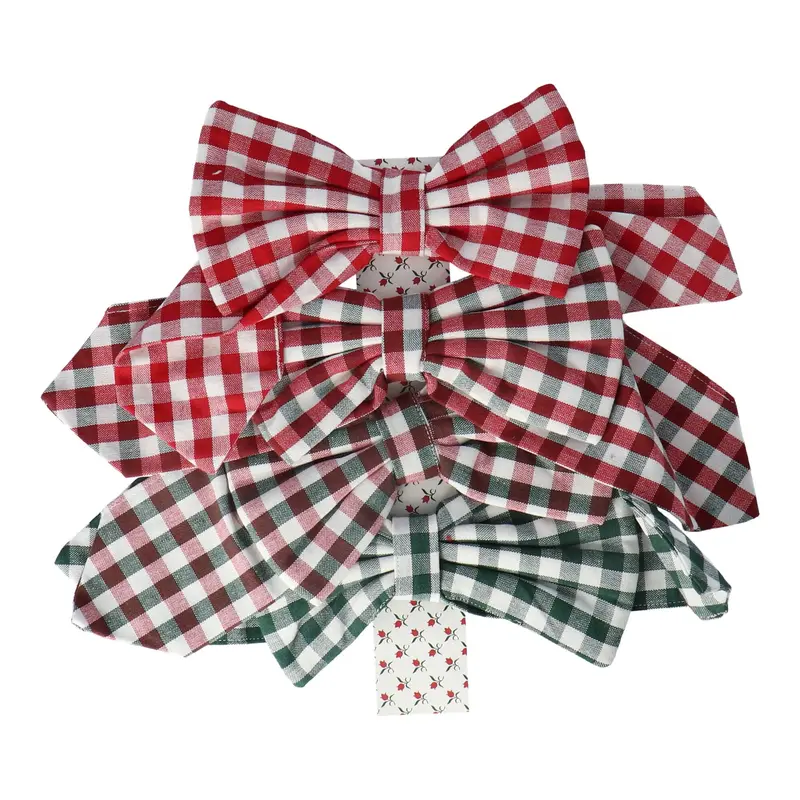 Decoratieve strikken Anatole Red (set van 4)