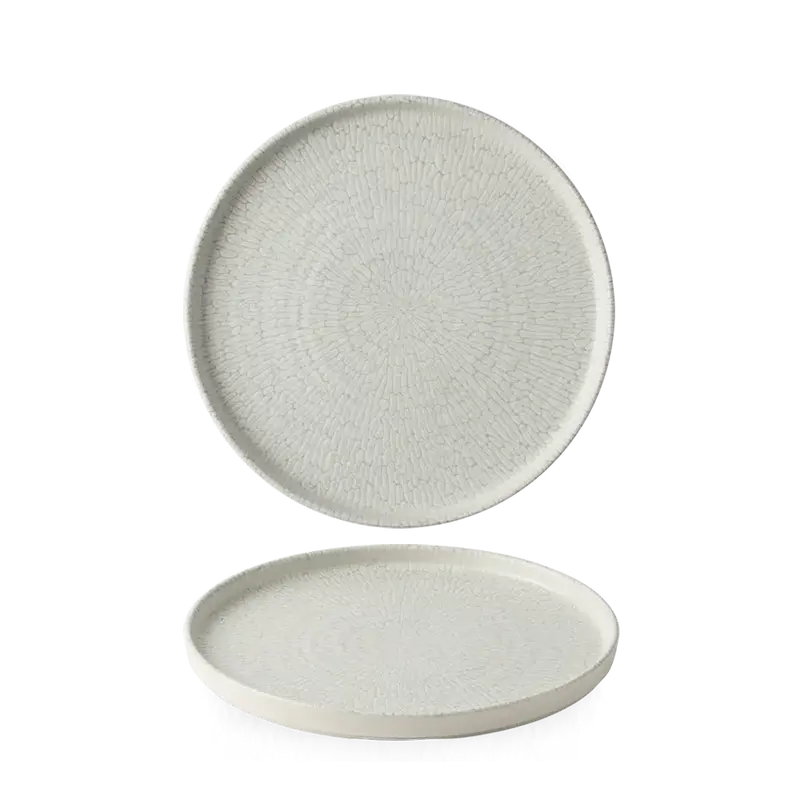 Delta Grey Walled Plate 15,7cm 6/box