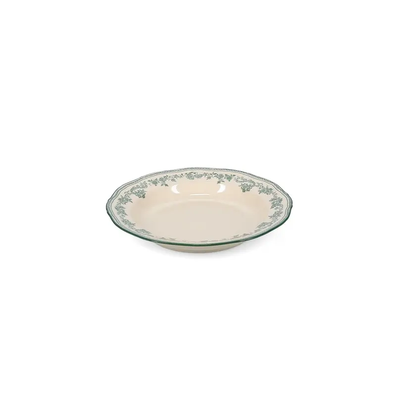 Diep bord 23/17xH4cm green Cyril