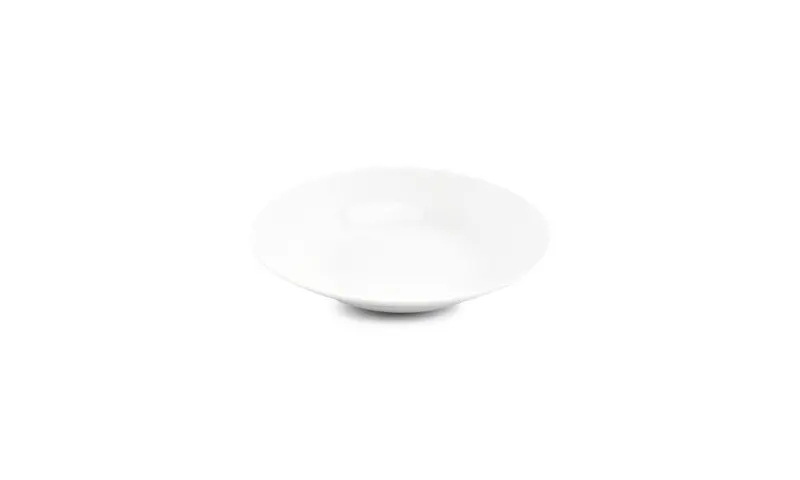 Diep bord 23xH4cm Basic White - Set van 48