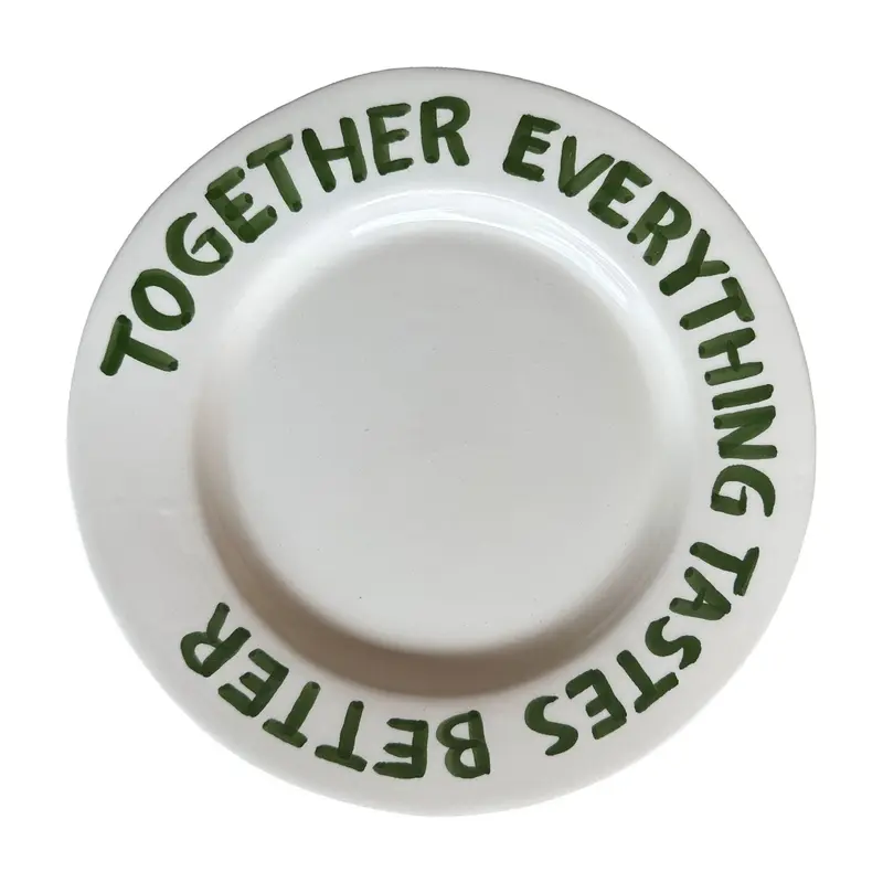 Dinerbord Together everything tastes better 27cm