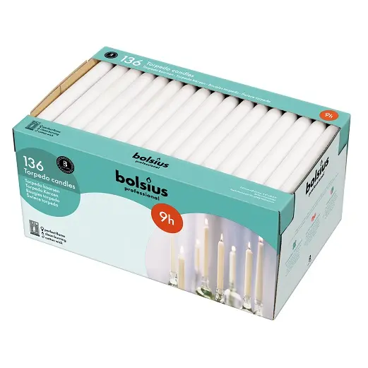 Dinerkaars, Brandduur 9u, Wit, doos 136