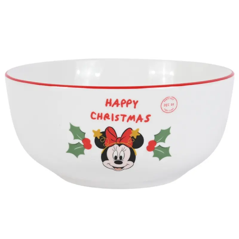 Disney Minnie Happy Christmas Schaaltje - Aardewerk - 13,8 cm