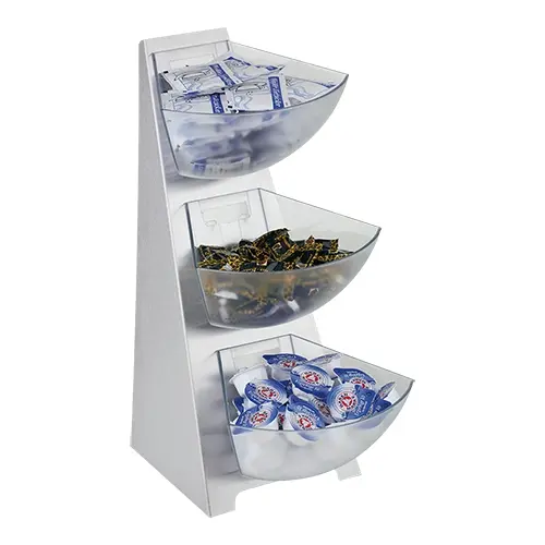 Dispenser Rack 3-Etages RVS