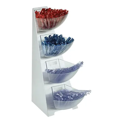 Dispenser Rack 4-Etages RVS