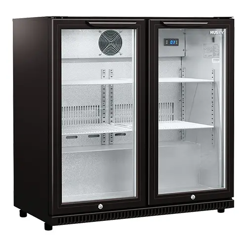 Display Koeler 2-Deurs Zwart