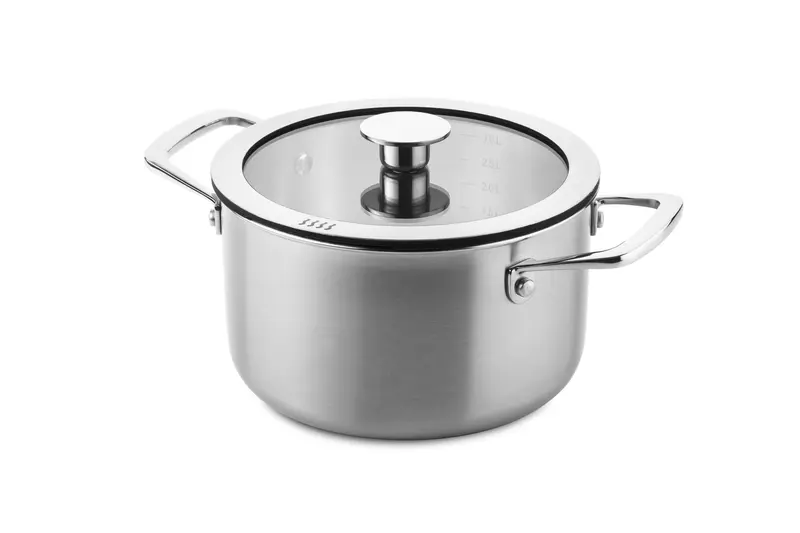 DUCQ Kookpan 3-ply Ø20cm / 3L Downdraft