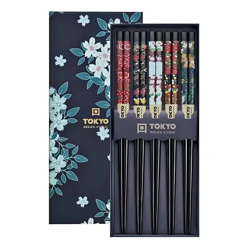 Eetstokjes Cadeau-set  Kersenbloesem Blauw