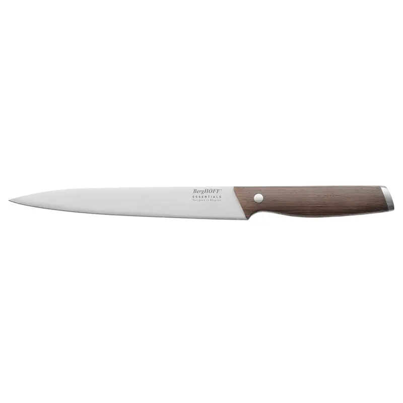 Essentials Vleesmes Met Donker Houten Handvat 20 Cm