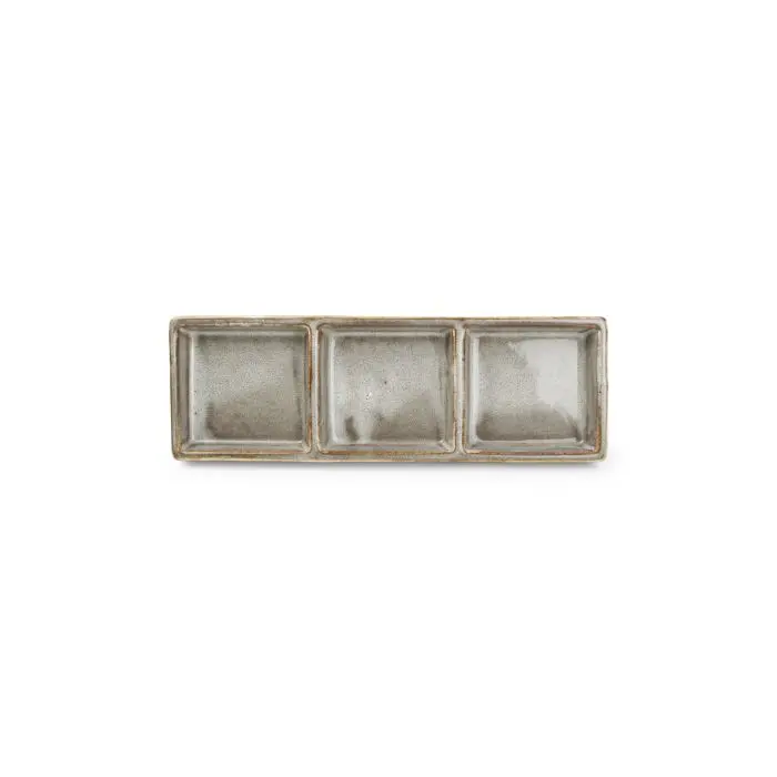 F2D | Serveerschaal 24x8cm grey Ceres 4/Box