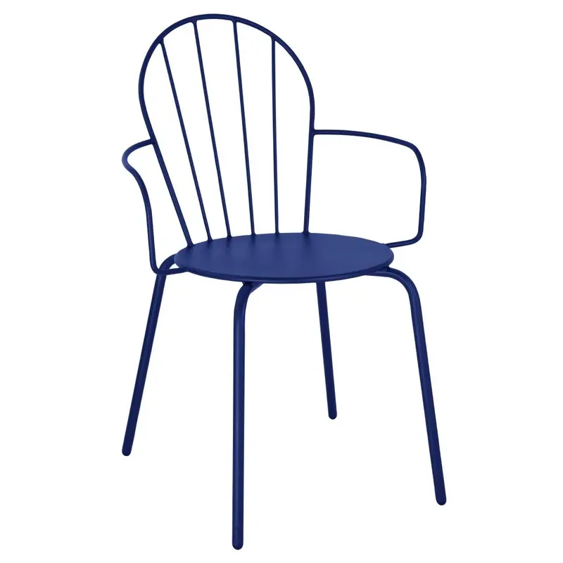 Fauteuils Bolero Adeline bleu marine (lot de 4)