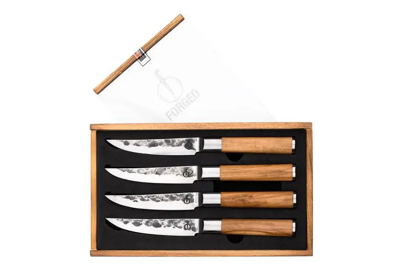 Forged Steakmessen Olive