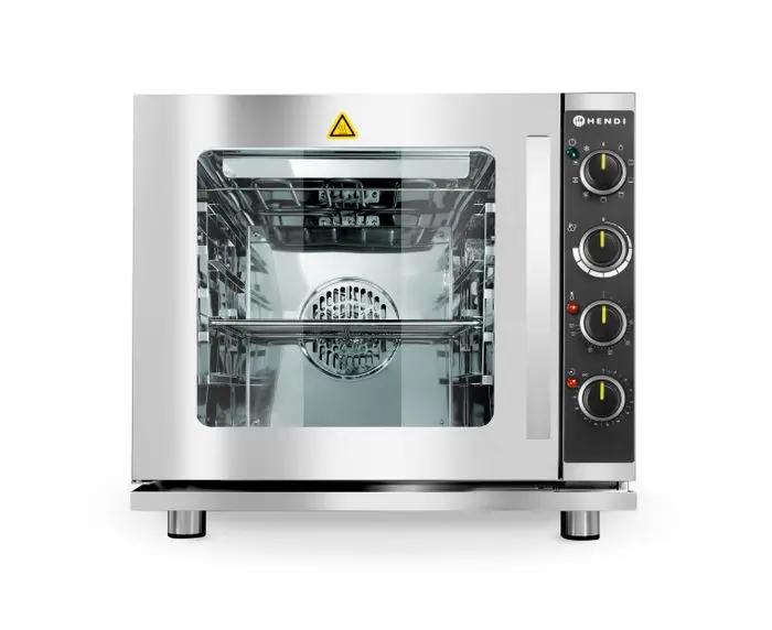 Four à convection vapeur avec gril, HENDI, convient pour 4 plateaux GN 2/3, Gris clair, 230V/3000W, 625x585x(H)590mm — 225929