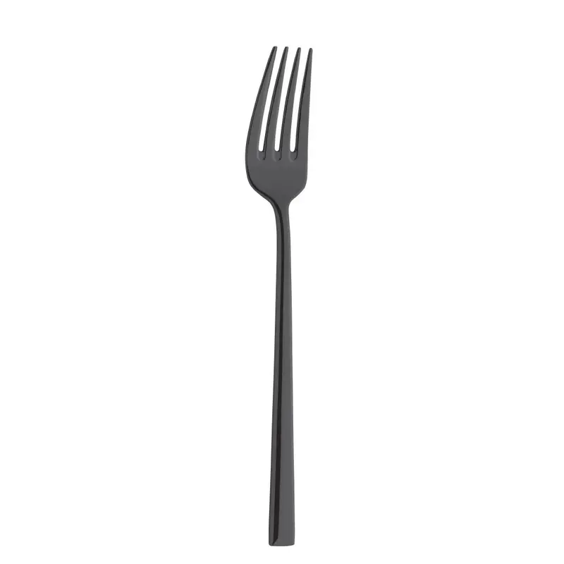 Fourchettes à dessert Amefa Metropole PVD noires (lot de 12)