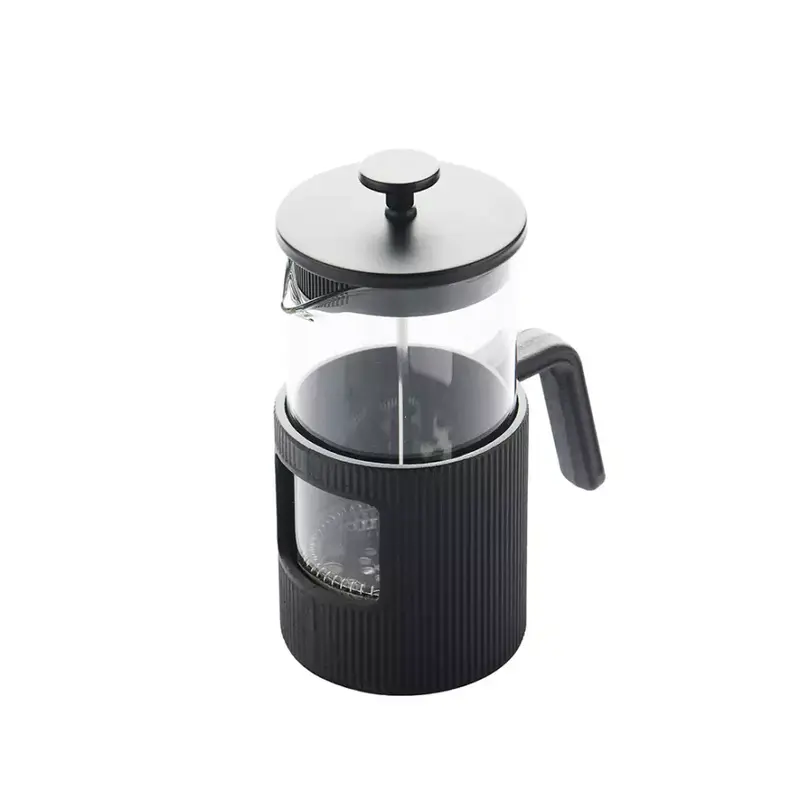 French press uit gietijzer en borosilicaatglas 750ml zwart