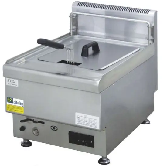 Friteuse - 10 L - 1 panier - avec robinet de vidange