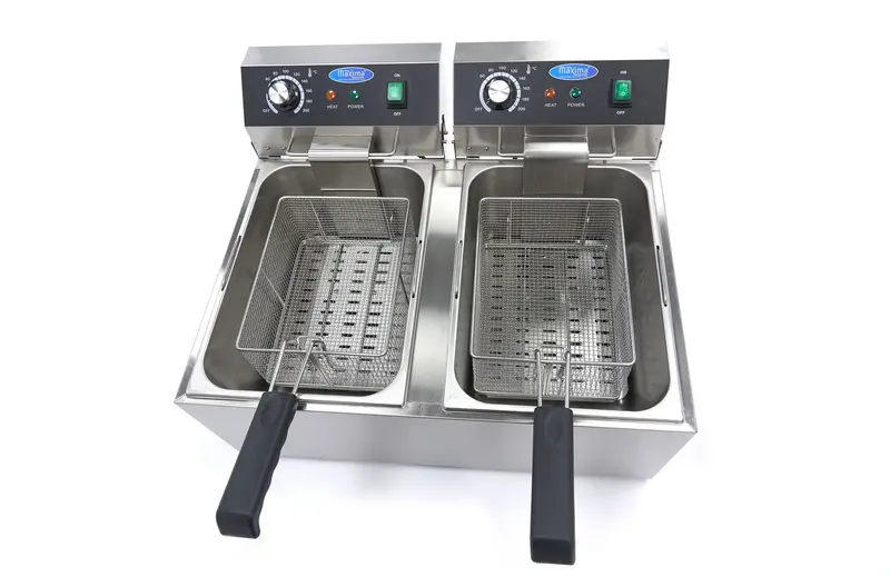Friteuse - 2 x 11 L - 2 paniers - jusqu'à 2,8 kg de frites – Maxima 09365227