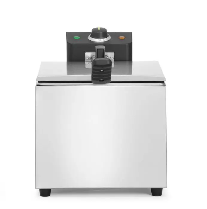 Friteuse Budget Line 8L, HENDI, Budget Line, GN 1/2, 8L, Argent, 230V/3500W, 267x407x(H)308mm — 205648