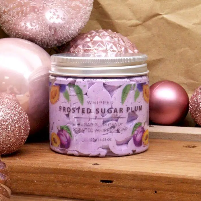 Frosted Sugar Plum Whipped Cream Soap