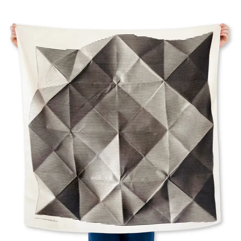 Furoshiki folded paper black by Link Collective