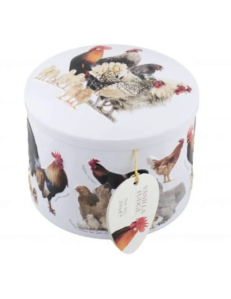 Gardiners of Scotland Hen and Chicken Vanilla Fudge Blik - 200 gram