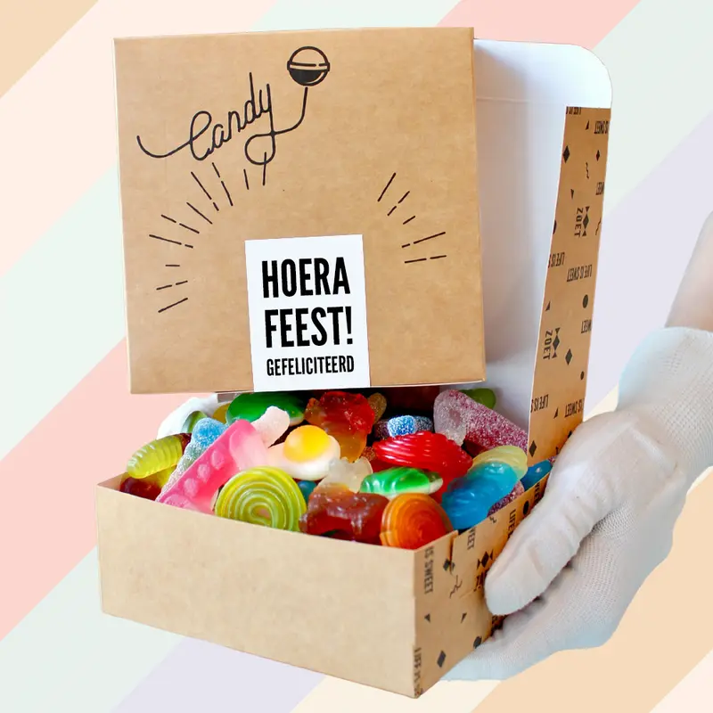 Gefeliciteerd chocolade bonbons 15 stuks