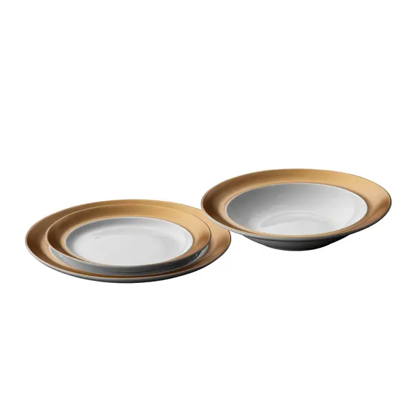 GEM 3-delige bordenset wit