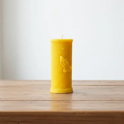 Gevouwen Handen Kaars van Bijenwas – Medium & Groot