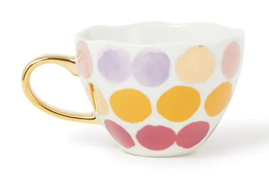 Giftset 2 Good morning world " mugs voor koffie of thee met bijpassend onderbord