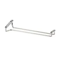 Glass Holder Chrome ceiling mount 29,5 cm