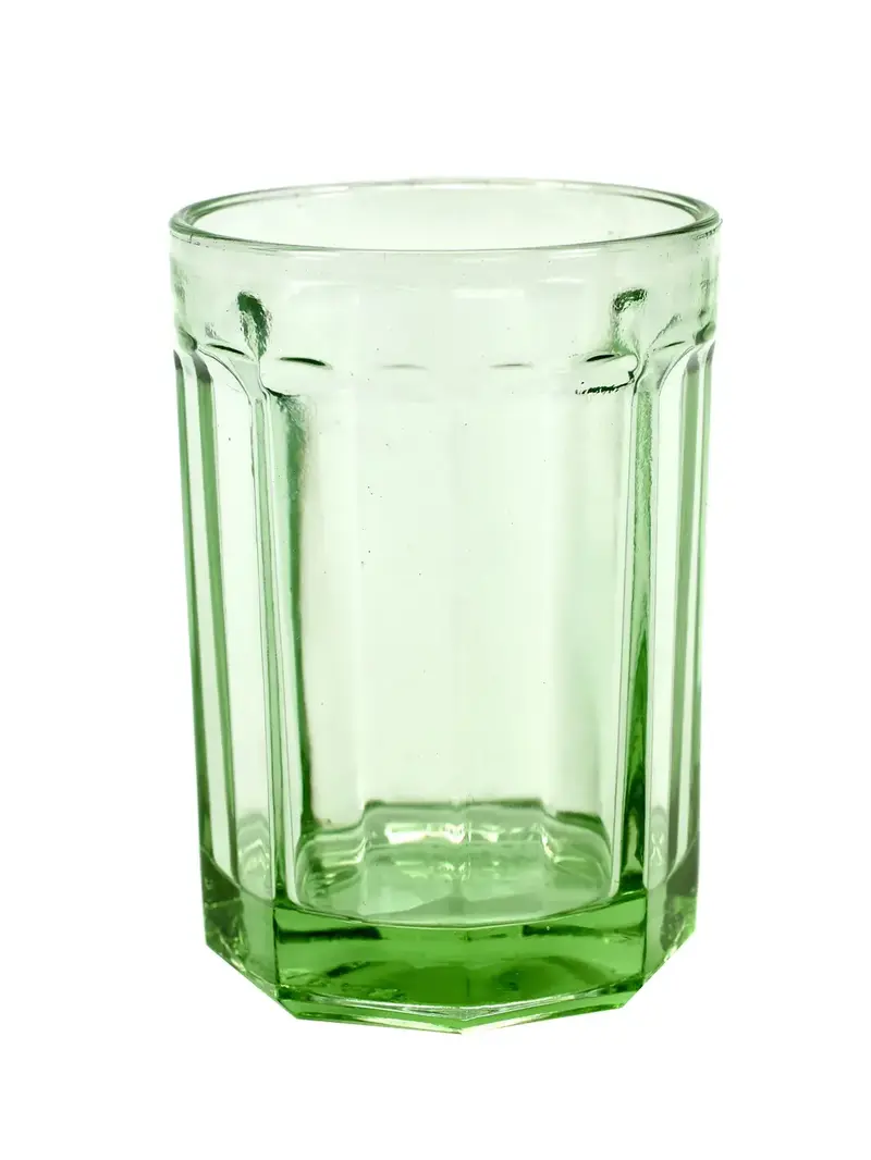 Glass L Green Fish & Fish 8/box