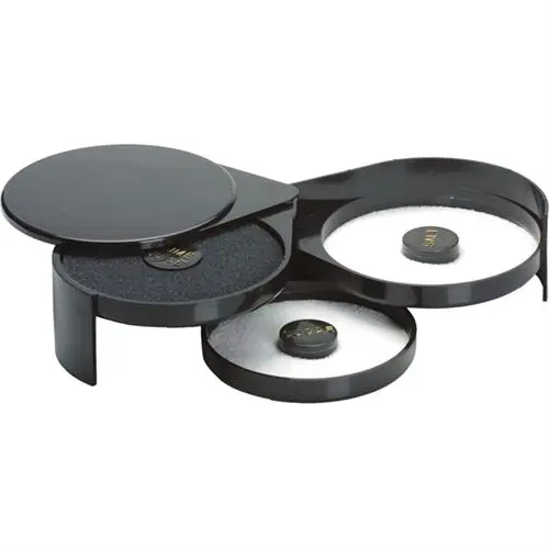 Glass Rimmer for salt & sugar black