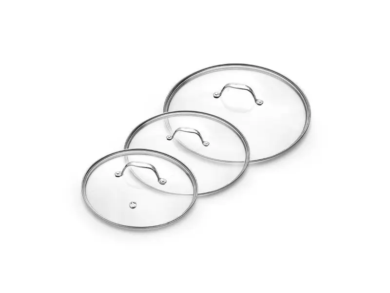 GLAZEN DEKSELSET 20/24/28 CM – 3-DELIG