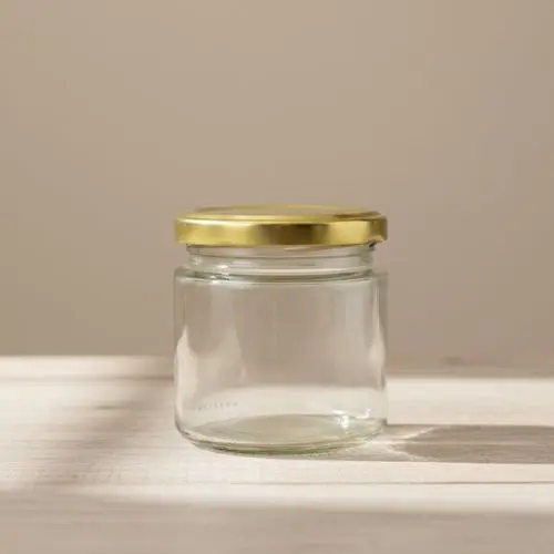 Glazen pot rond 212 ml – tray van 20 stuks voor honing en jam