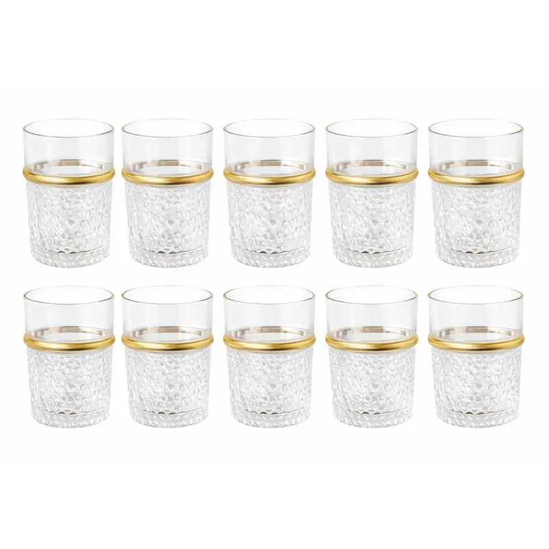 Glozini Marokkaanse Theeglazen - Set van 12 Glazen - 180ml - Thee & Koffieglazen