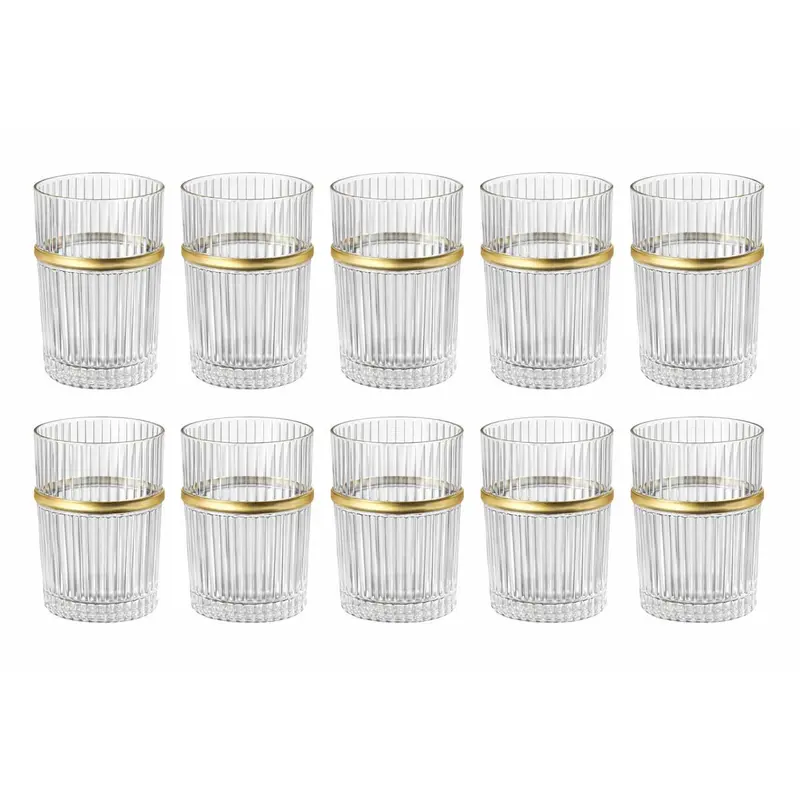 Glozini Marokkaanse Theeglazen - Set van 12 Glazen - 180ml - Thee & Koffieglazen
