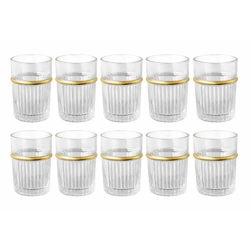 Glozini Marokkaanse Theeglazen - Set van 12 Glazen - 180ml - Thee & Koffieglazen