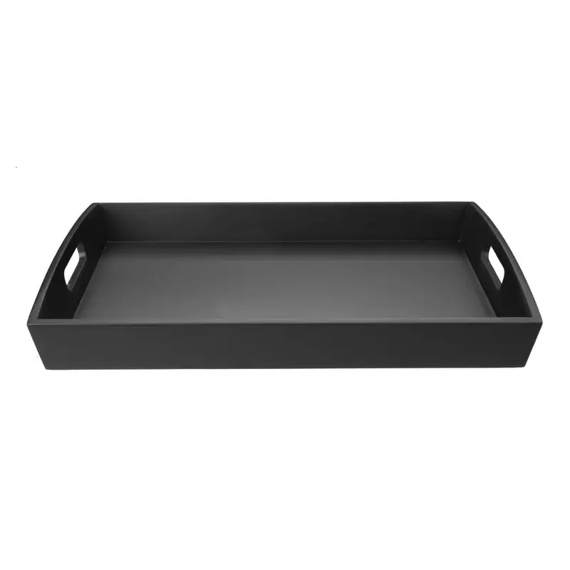 Grand plateau de service Olympia en bambou noir 510x350mm