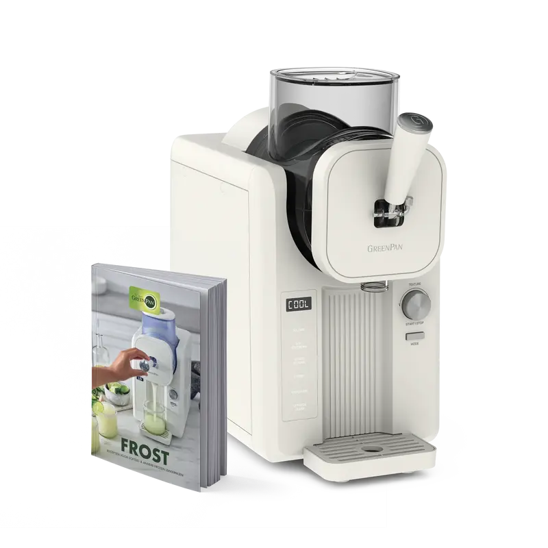 Greenpan Snelle Ijsmachine - Softijs & Slushies 1,87L - Cream + GRATIS RECEPTENBOEK