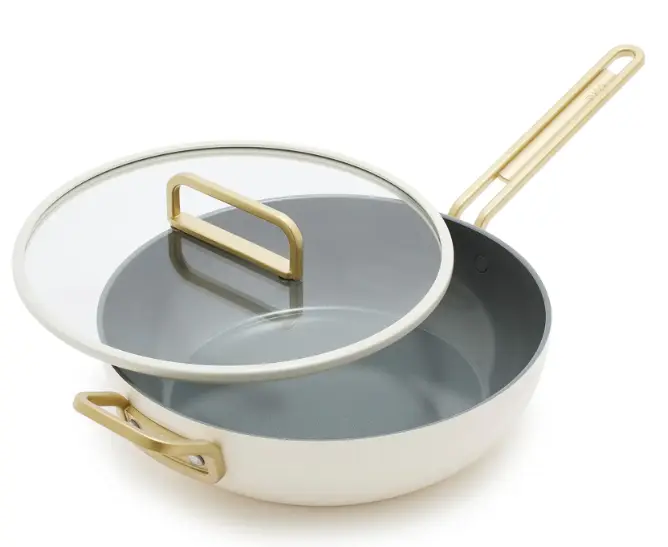 Greenpan Stanley Tucci™ Keramische Anti-aanbak hapjespan 29cm - 4,5 liter | Carrara Wit