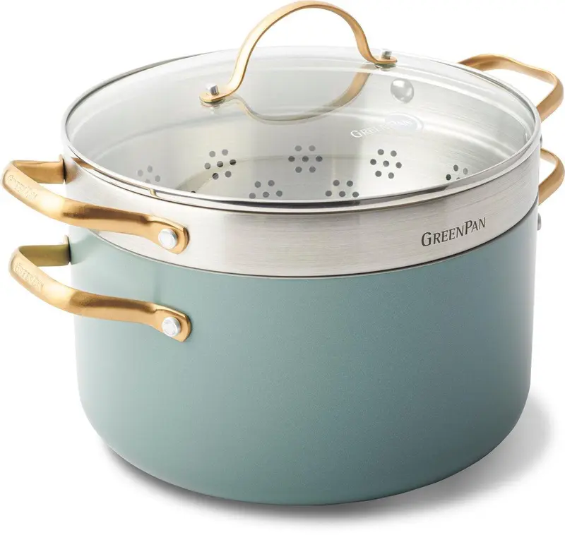 Greenpan Stoomset Ø24cm / 5.7L 'Padova Skyblue'