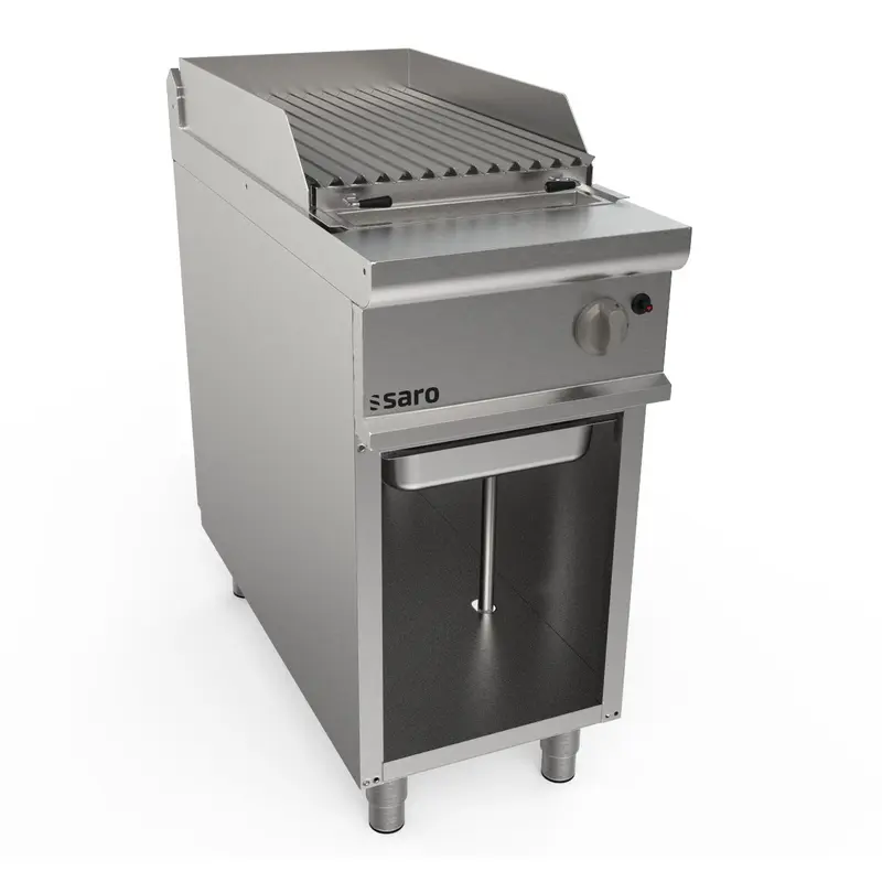 Gril à pierre de lave SARO 400 mm sur pied LQ / BS1BA - 423-8810