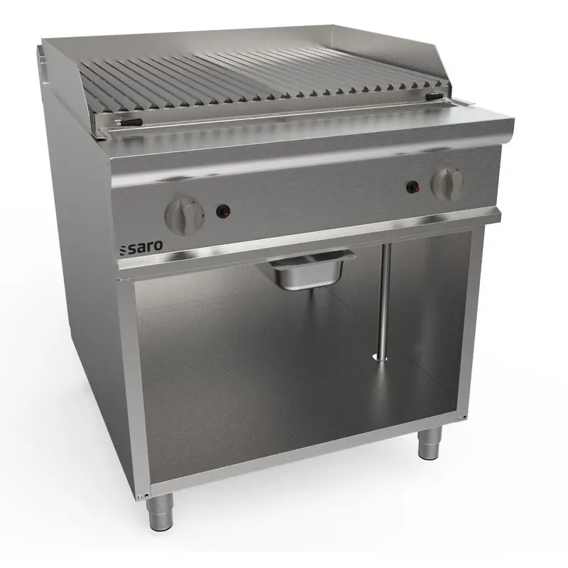 Grill à pierre de lave SARO 800 mm sur pied LQ / BS2BA - 423-8815