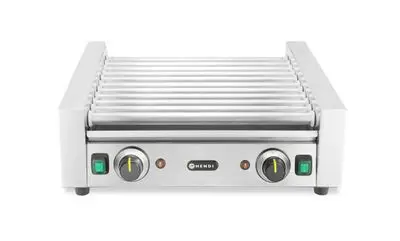Grill roulant pour saucisses, 2 zones, HENDI, Argent, 230V/980W, 566x527x(H)192mm, Rectangulaire — 268827