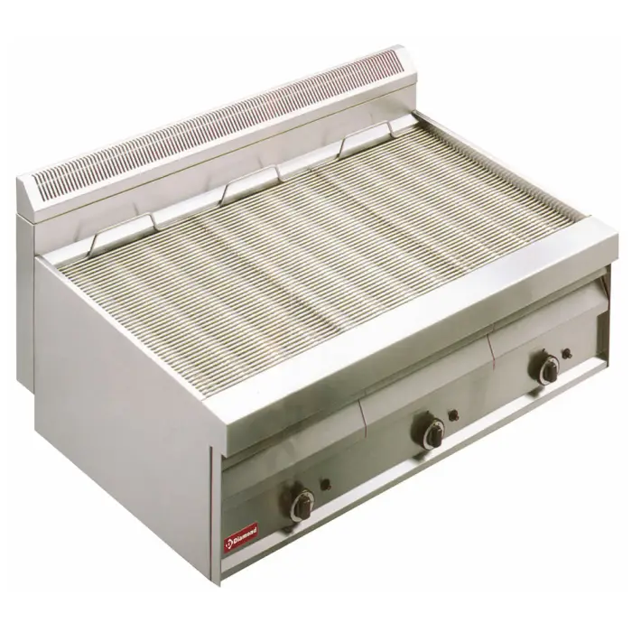 Grill-vapeur gaz avec grille de cuisson en ’O’ -Top- GV1207