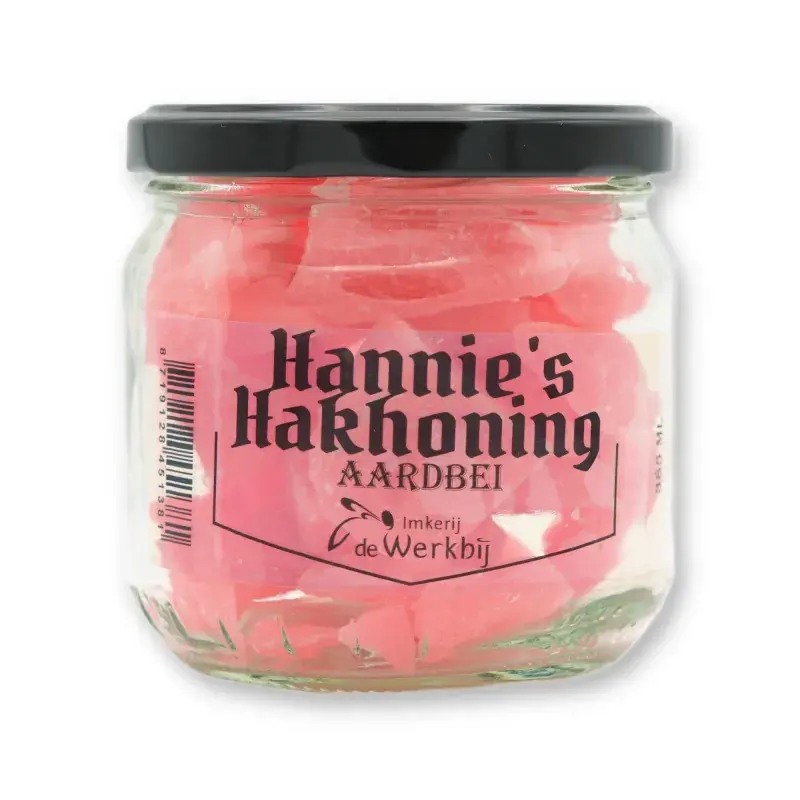Hakhoning Aardbei – Ambachtelijke Honingsnoepjes met Aardbei