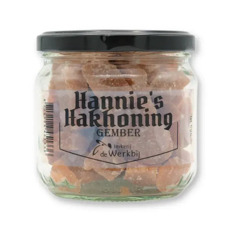 Hakhoning Gember – Ambachtelijke Honing Snoep Delicatesse (±250g)