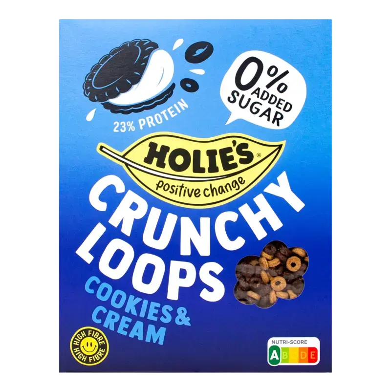 Holie's Crunchy loops cookies & cream